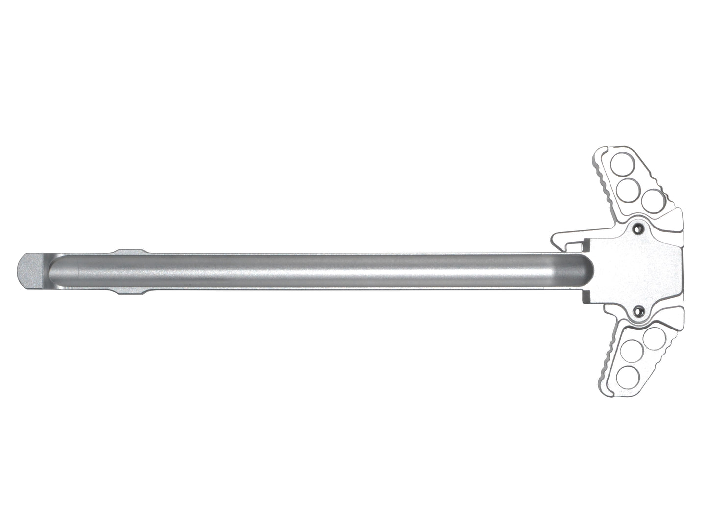 Ambidextrous AR-15 and AR-9 Charging Handle, Silver Anodized