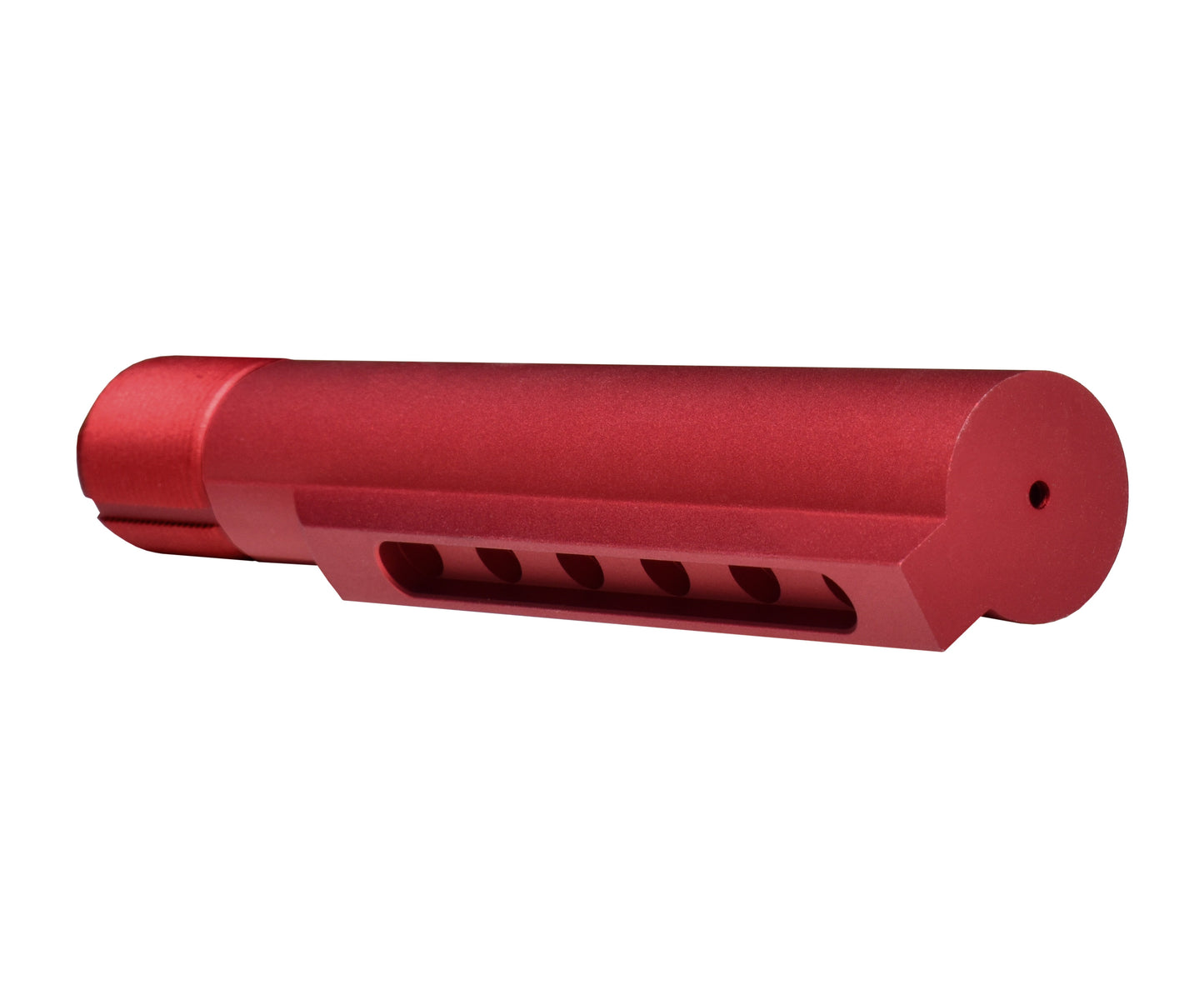 6 Position Military Spec Buffer Tube for AR Stocks, Red.