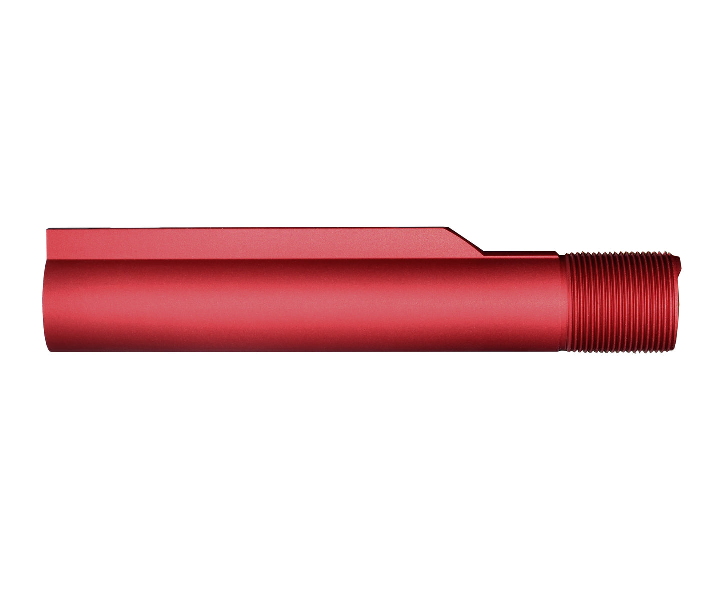 6 Position Military Spec Buffer Tube for AR Stocks, Red.